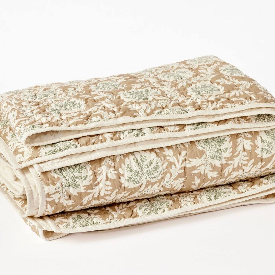 Fawn Handstitched Textile Quilt Set for Everyday Comfort