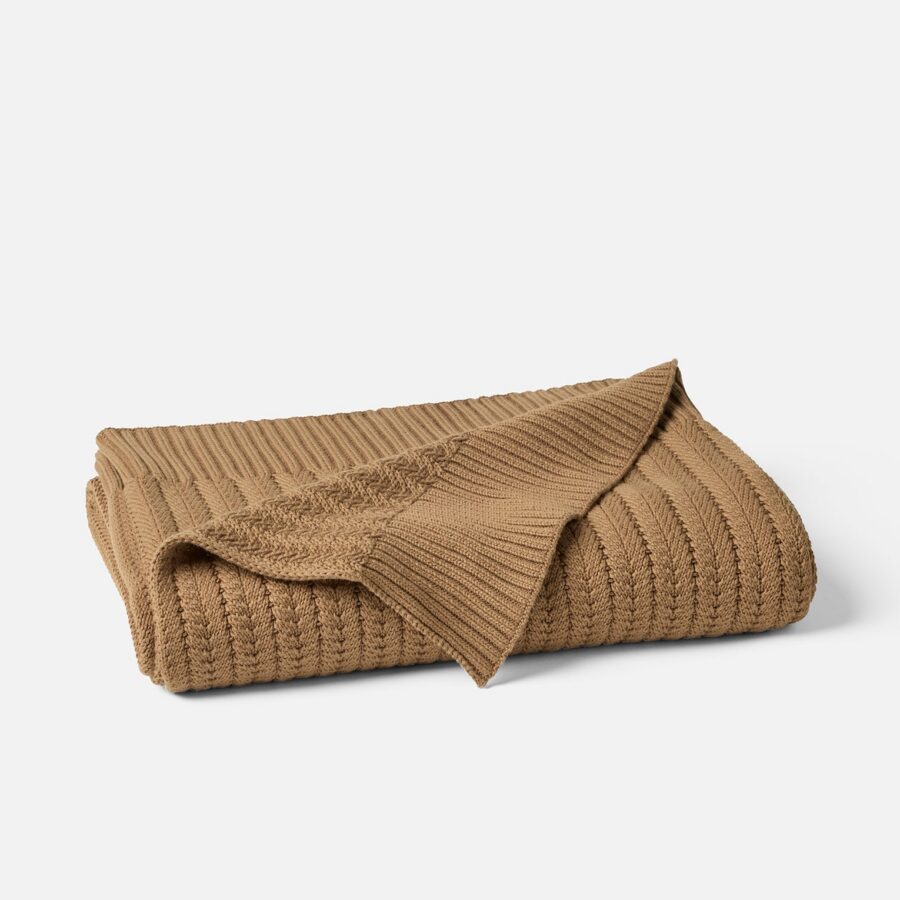 Knitted Textile Throw Blanket for Everyday Comfort
