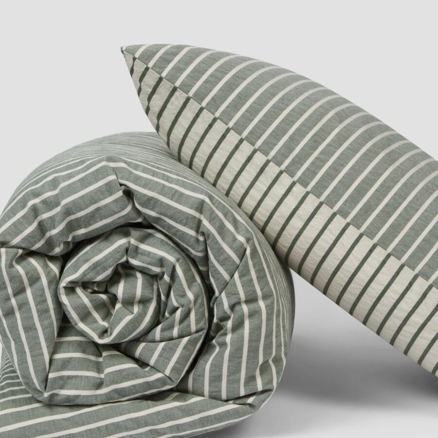 Striped Cotton Bedding Set Collection