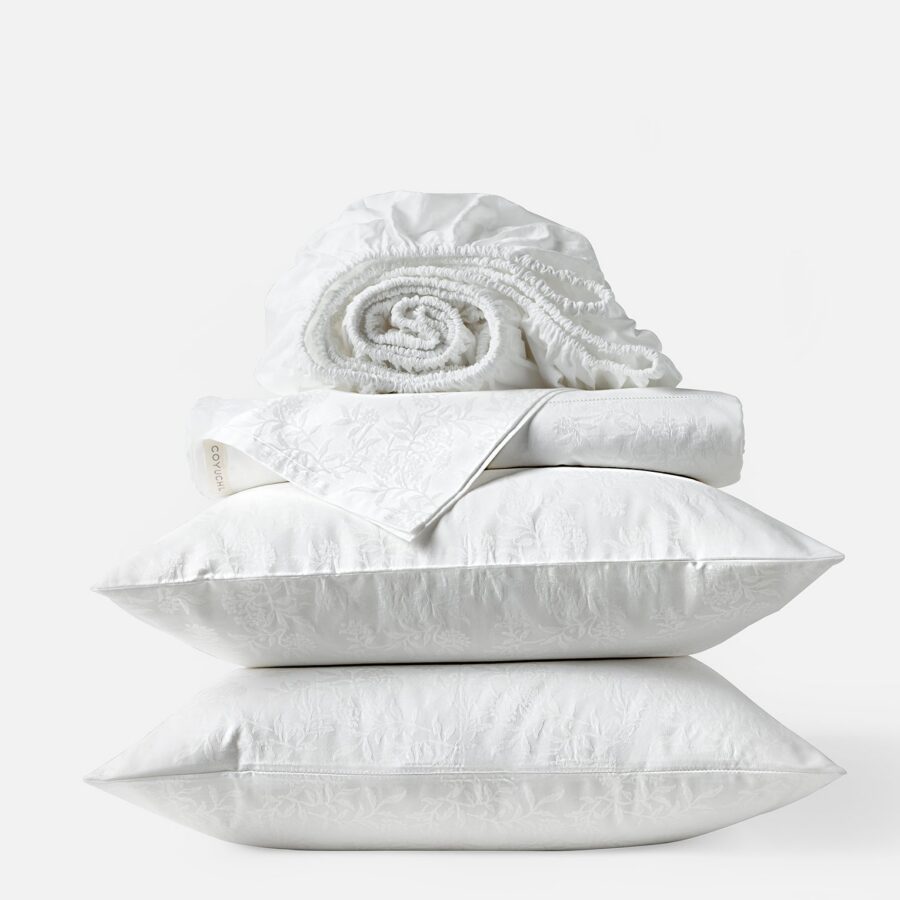 White Classic Sateen Bedding Sheet Set for Style 2