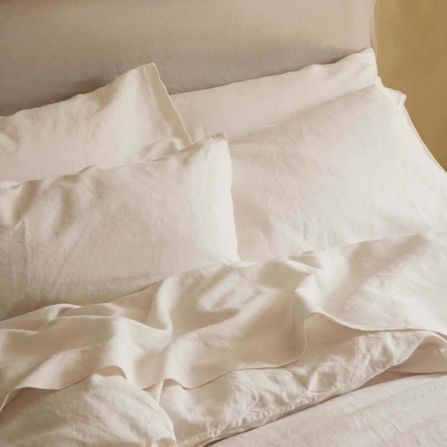 Pearl Linen Pillowcase Pair Collection
