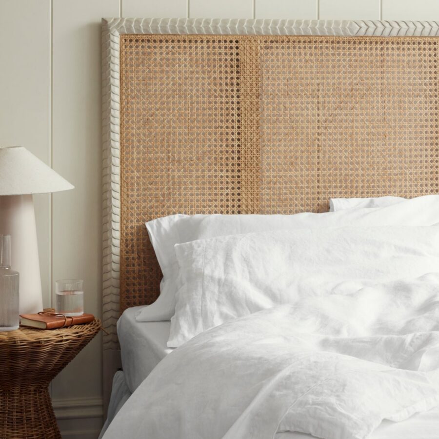 White Linen Blend Pillowcase Pair